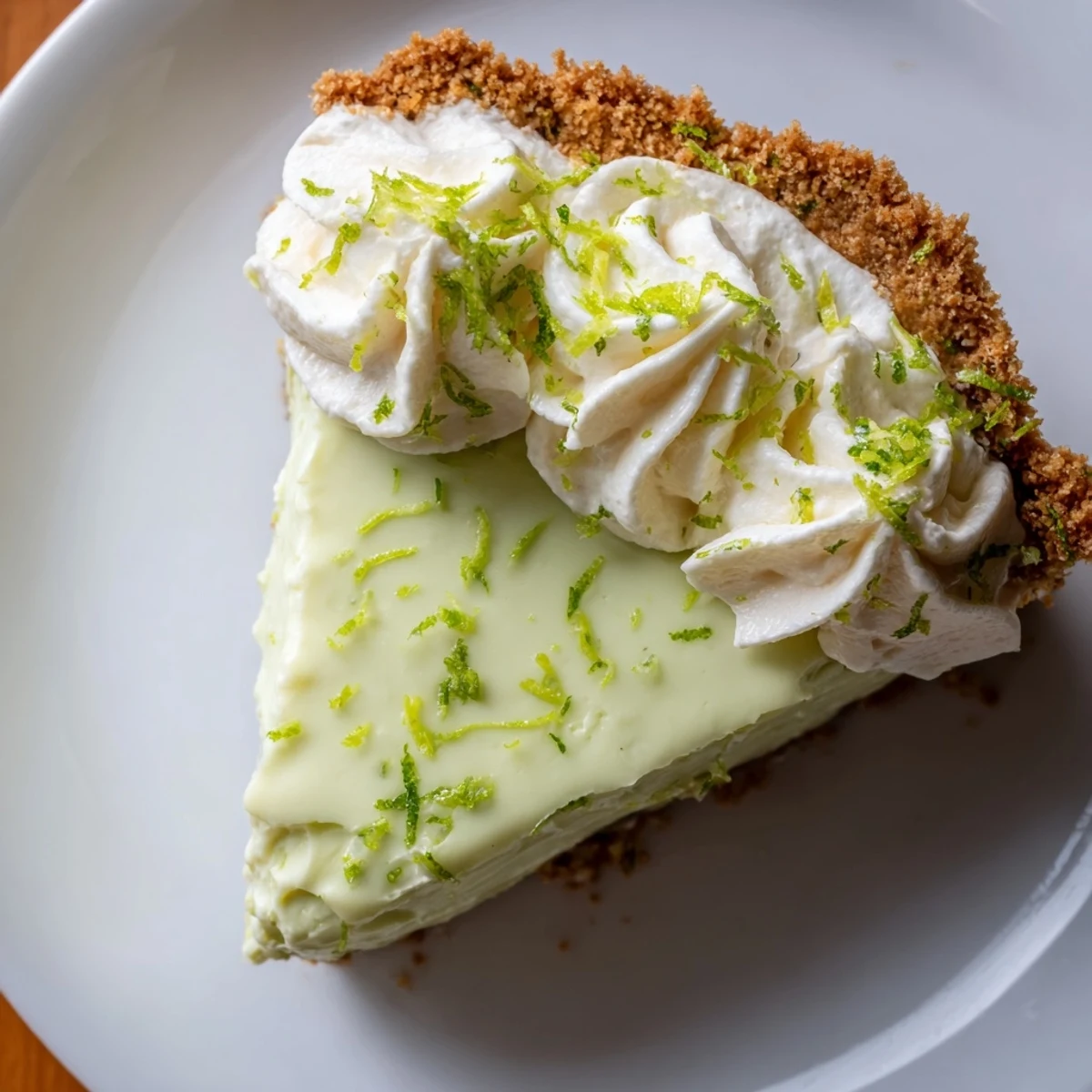 Freshly baked Key Lime Pie, a vibrant dessert with a graham cracker crust and zesty lime flavor.