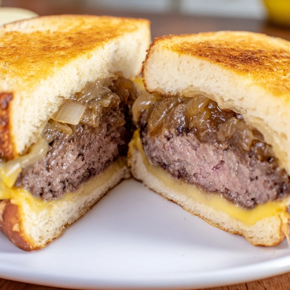 Patty Melt Beef Onions Cheese