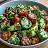Cucumber Tomato Avocado Salad