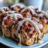 Soft spiced buns with currants and orange glaze, perfect for a festive Easter brunch spread.