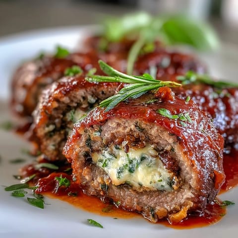 Sliced Sicilian-Style Braciole plated with fresh basil and grated pecorino next to a glass of red wine.
