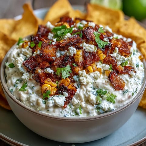 Elote Dip with Chips