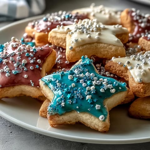 Gemini Zodiac Cookies with Star Royal Icing, bright and detailed cookies.