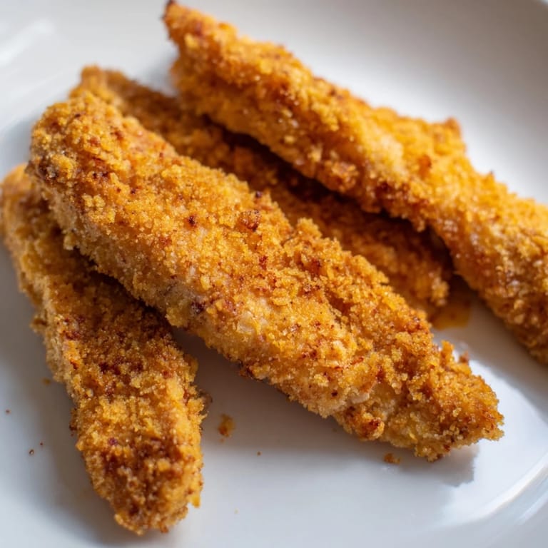 Juicy chicken tenders, photographed beside barbecue and honey-mustard, a classic American treat.