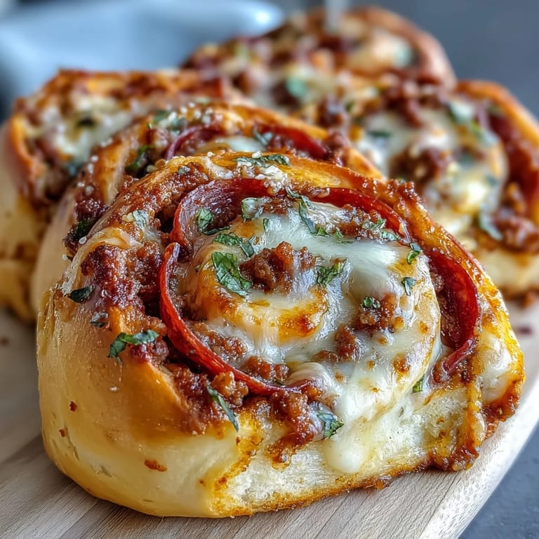 Freshly baked High Protein Pepperoni Pizza Rolls arranged on a plate with a side of warm marinara dipping sauce.