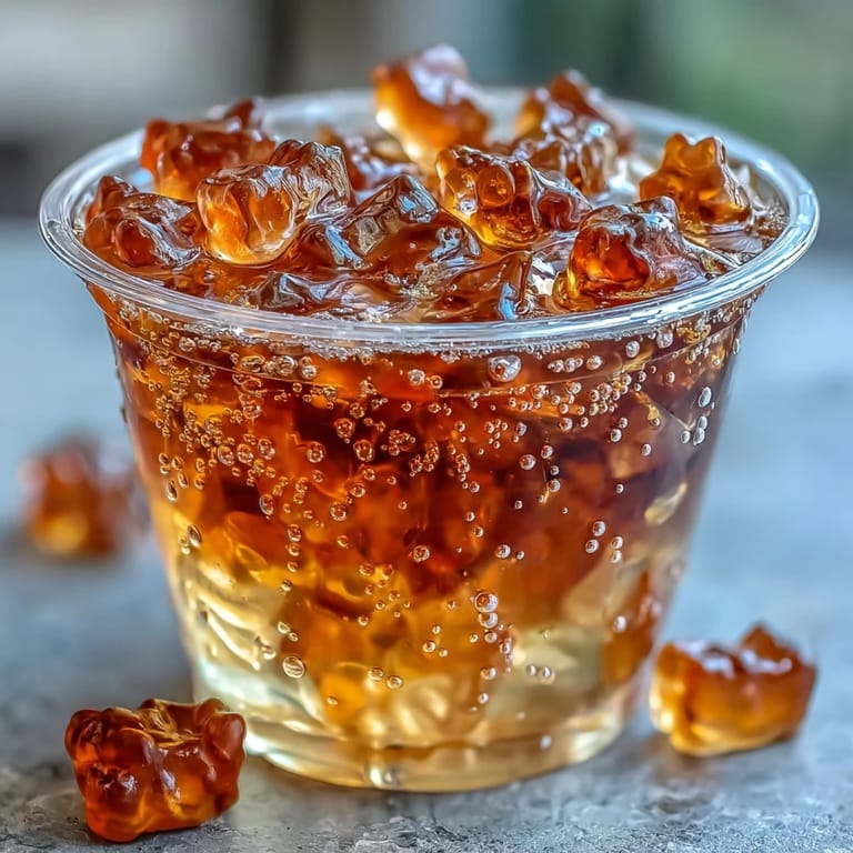 Colorful Gummy Bear Lemonade Jelly Cups featuring juicy lemon zest and playful chewy bears.