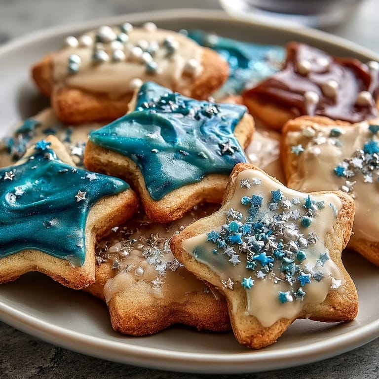 Golden Gemini Zodiac Cookies with Star Royal Icing, perfect for celestial parties.